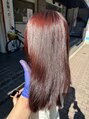 アグ ヘアー ソヨン梅田店(Agu hair soyon) ブリーチ履歴無しでも10トーンのベースでしたら赤も可能です^_^