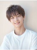 ツーブロックマッシュ／束感ショート