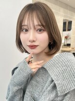 サンド ミュウ 横浜店(sand mieu) ボブディオリーブベージュ髪質改善縮毛矯正フェイスレイヤー