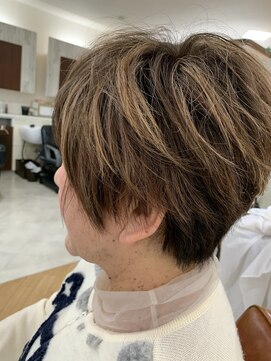 ヘアー グリース(hair GREASE) 明るい白髪染めとカット