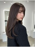 美髪/ワイドバング/レイヤーカット/くすみベージュ/新小岩駅