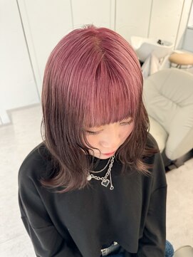 ノラ ウメダ(NORA UMEDA) ペールピンクルーツカラーショコラグラデーションデザインカラー