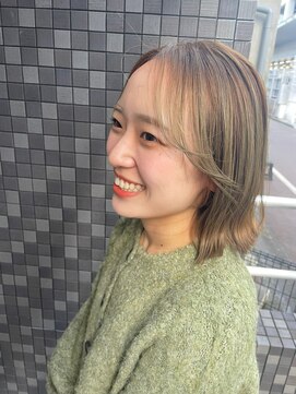 グレイス ヘアドレッシング 鷹匠(grace hair dressing) オリーブカラー