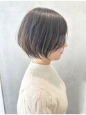 Say.ショートボブホワイトグレージュミニウルフ細めハイライト