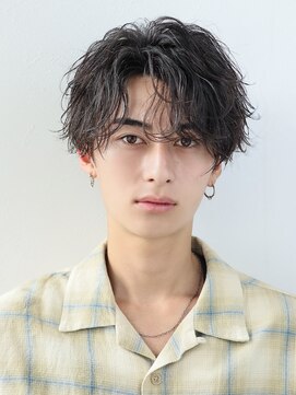 オーシャントーキョー 原宿(OCEAN TOKYO) 波巻きパーマメンズツイストスパイラルパーマセンターパート