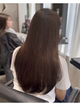 リス バイ ソヨン(Lis by SOYON) ブリーチ無しWカラー/透明感/マロンベージュ