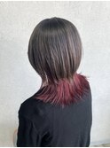 ウルフカット × インナーカラー