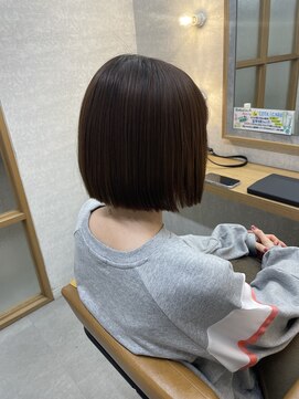 エマ 日吉(emma) プツんと切りっぱなしボブ*オイルでスタイリング楽ちんセット☆