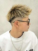 ルースト 西院店(ROOST)&nbsp;ゴールドフルメッシュ/フェードショート