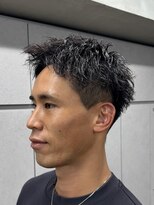 ニコ トウキョウ ロジック(nico TOKYO Logic)&nbsp;刈り上げアップバングスパイキーショートパーマスパイラルパーマ
