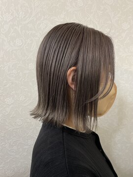 ぐーすかの森 シルバーベージュ シアグレージュ ダブルカラー イルミナカラー