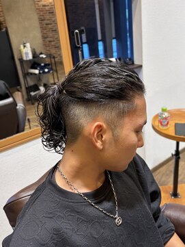 アンサー(answer) マンバンパーマ×ホワイトメッシュ