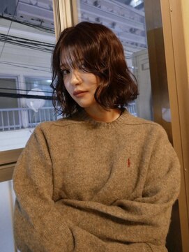 ラニヘアサロン(lani hair salon) ボルドー/レッド/ブリーチなし/ボブ/ミディアム