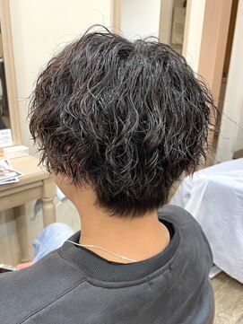 MEN’S HAIR/波巻ツイストスパイラル/フェザーパーマ/中村