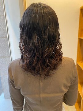 レディースミディアムパーマ