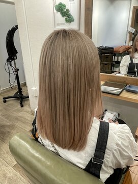 ウィン 川口元郷店(win) ミルクティーカラー/ケアブリーチ/ハイトーン