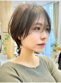 【30代40代50代】マイナス5歳ショート/豊中/長め前髪