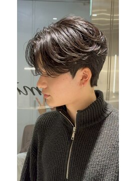 トリリオンヘアー by NoLimit 西梅田店 『メンズ梅田美容室』色気×センターパート