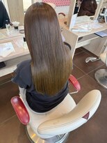 アース 郡山コスモス通り店(HAIR&MAKE EARTH)&nbsp;柔らかブラウンの艶ロング