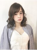 《eTONe》ふわふわミディ ☆ バイオレットアッシュ