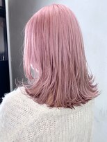 ピンク_ボブルフクールショートピンクベージュ_ba309813