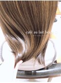 モテ髪カタログピンクベージュボブルフ着物クールショート