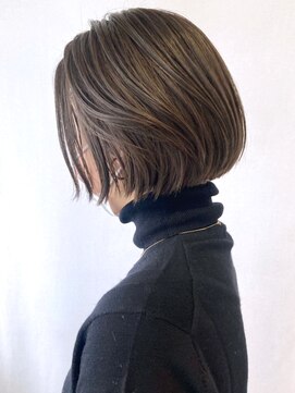 アイティー バイ アルバム 浦和店(IT by ALBUM) オリーブボブ_Aラインボブかきあげロング_ba317062