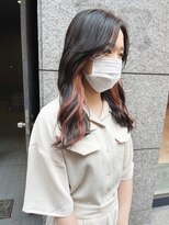 チェレ ロッソ 金剛店(Chere rosso)&nbsp;オレンジレッド/インナーカラー/リバース巻き/ヨシンモリ