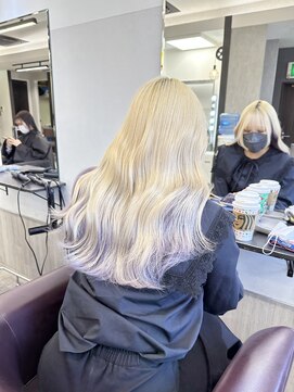 ジルバイジゼル(JILL by GiseL) K_49 ホワイトブロンド×ペールラベンダー/ハイトーンカラー