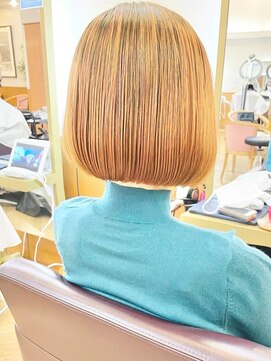 アルバ ヘアリゾート(ALBA) 【ALBA】オレンジカラーボブ　★☆