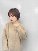 【指名料0円】小顔ヘア/大人ショート/ダークアッシュ