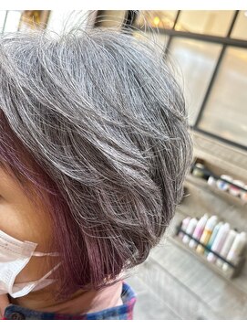 ヘアーデザイン ジュモク(Hair Design Jumoku) 白髪を楽しむカラー