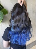 グラデーションカラー×Blueカラー×ロングヘアー