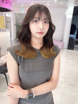 ジーナリア(Xena ria) 《袴田》韓国くびれhair × 裾イエロー