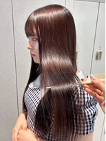 ユーフォリア 渋谷グランデ(Euphoria SHIBUYA GRANDE) 髪質改善 ツヤ髪 ワイドバング ピンクブラウン アースカラー