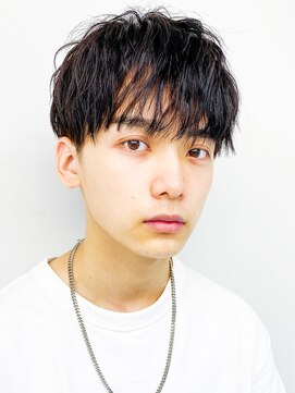 オートゥール(hair room Auteur) 毛流れハンサムショートマッシュナチュラルメンズ黒髪爽やか