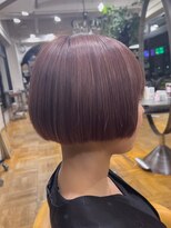 オブヘアーギンザ(Of HAIR GINZA)&nbsp;ナチュラルハイライト×ミニボブ