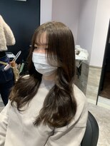 リーオオサカ(Lee Osaka)&nbsp;オリーブブラウン×韓国風カット