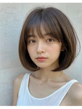 ルアナ(Luana) 丸みボブ ナチュラルブラウン