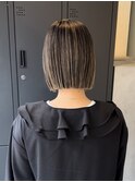 地毛風ストレート×ボブ