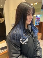 ダブル(W) インナーカラー/ライトブルー