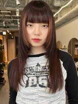 ノイカーム(noi Calm) 顔周りレイヤーカットグレージュカラーくびれボブベージュカラー