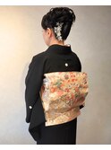 留袖着付け+和装ヘアセット