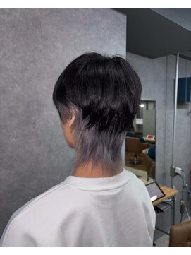 クリーブ 池袋(creeb) メンズウルフ、シルバーグレージュ