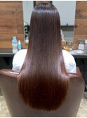 ブラウンベージュ 艶髪 髪質改善トリートメント ストレート 20代