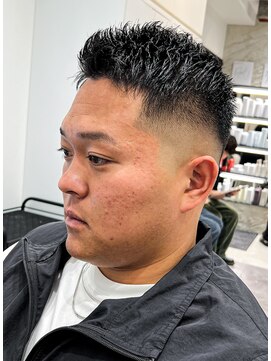 ルースト 京都駅前店(ROOST) スキンフェード×細束ショート