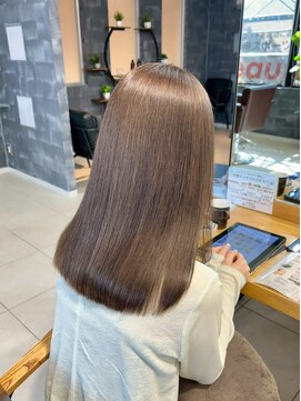 ラウル(Laulu) くびれヘア/アプリコットオレンジ/夏のヘアアレンジ/佐倉