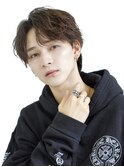 ニュアンスアップバングショート毛流れツーブロック