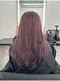 ラベンダーグレージュレイヤーカット10代20代30代