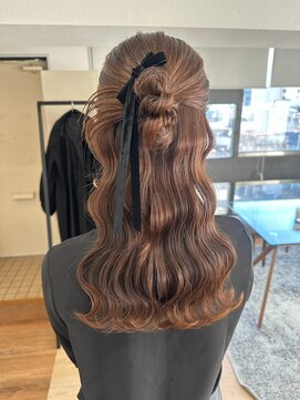 ハーフアップカチモリ